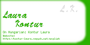 laura kontur business card